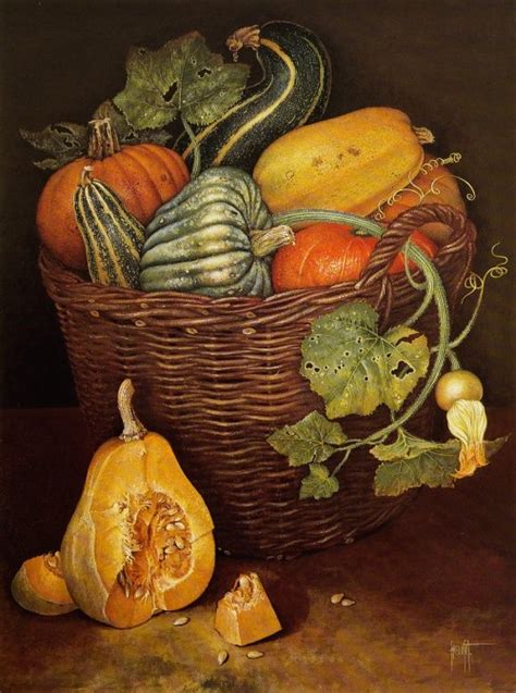 Things Of Beauty I Like To See Still Life With Gourds Jose Escofet 1930