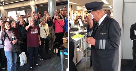 Passengers Gives Retiring Pilot An Emotional Send Off Singing ‘irish Blessing After His Last