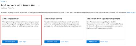 빠른 시작 Azure Arc 지원 서버를 사용하여 하이브리드 컴퓨터 연결 Azure Arc Microsoft Learn