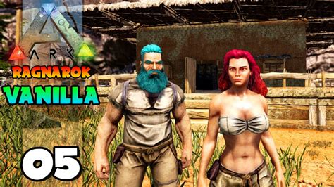 Construimos Nossa Casa De Argila Ark Ragnarok Vanilla Youtube