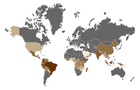 World's top Coffee Producing Countries - AtlasBig.com