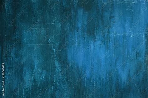 Blue Metal Rust Wall Texture Surface Natural Color Use For Background