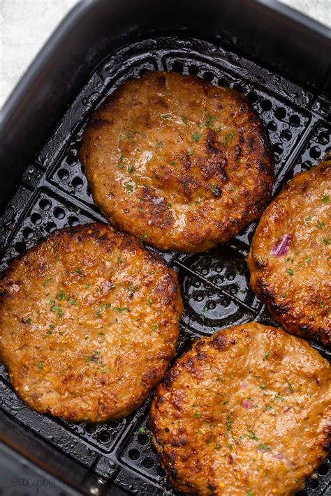 Air Fryer Turkey Burgers - The Recipe Rebel