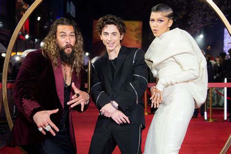 Photos Of Zendaya Timothée Chalamet And Jason Momoa At Dune Premieres