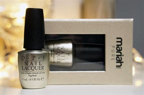 Win Opi Mariah Pure K White Gold Silver Top Coat Beautyill