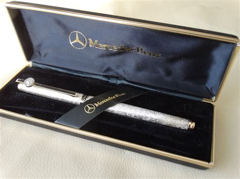 Vintage Mercedes Benz Pen - Brushed Silver With Case - Catawiki