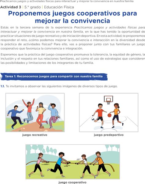 Cooperativos Tipos De Juegos En Educación Física Recopilacion De Los