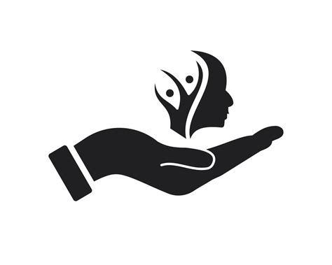 Hand Charity Logo Design Charity Logo With Hand Concept Vector Hand