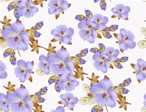 Estampado De Flores Hermoso Del Vector Para El Diseño Del Papel Pintado