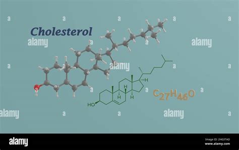 Cholesterol Lipid Cell Membrane Science Chemical Structure Formula And