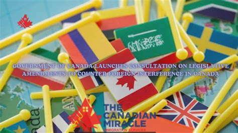 Government Of Canada Launches Consultation On Legislative Amendments To