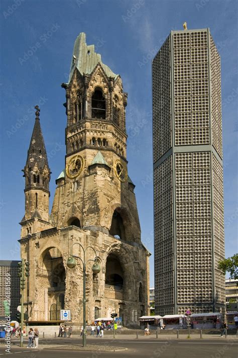 Ruins Of Kaiser Wilhelm Memorial Church In Berlin Destroyed By Allied