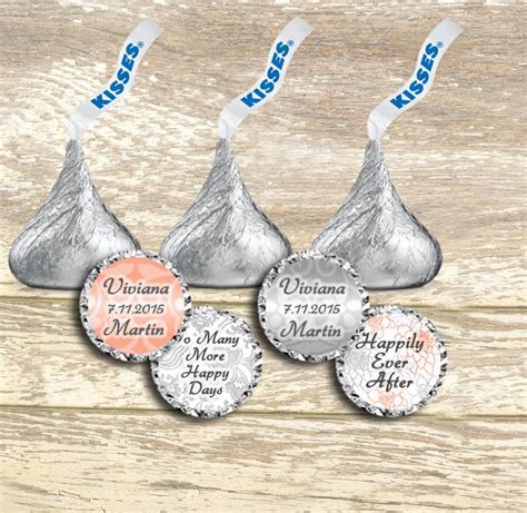 A Personal Favorite From My Etsy Shop Hershey Kiss Stickers Wedding Labels Hershey Kiss Labels