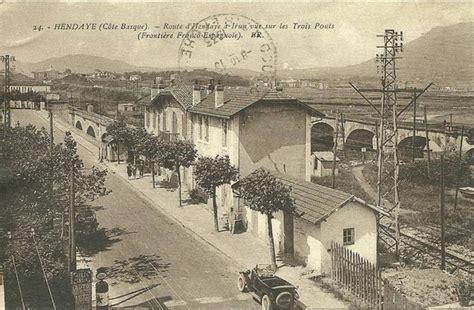 Hendaye Hendaye Route D Hendaye A Irun Vue Sur Les Trois Ponts