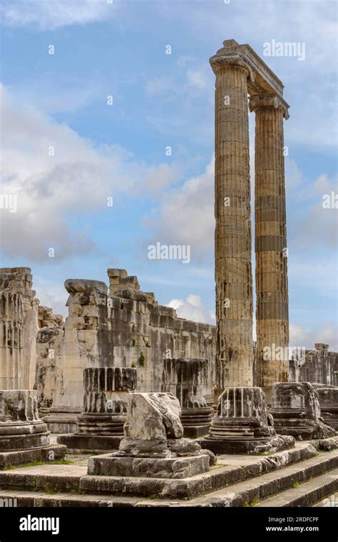 Columns Of The Temple Of Apollo Excavation Site Of Didyma Today Didim