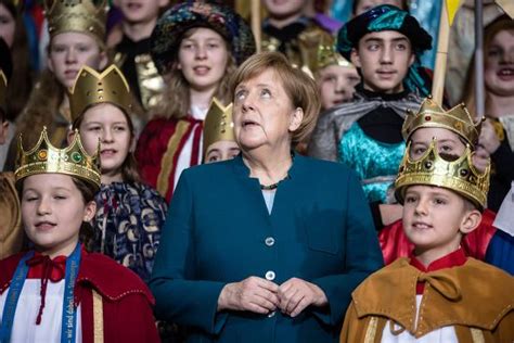 Angela Merkel Children During Welcome Reception Editorial Stock Photo ...