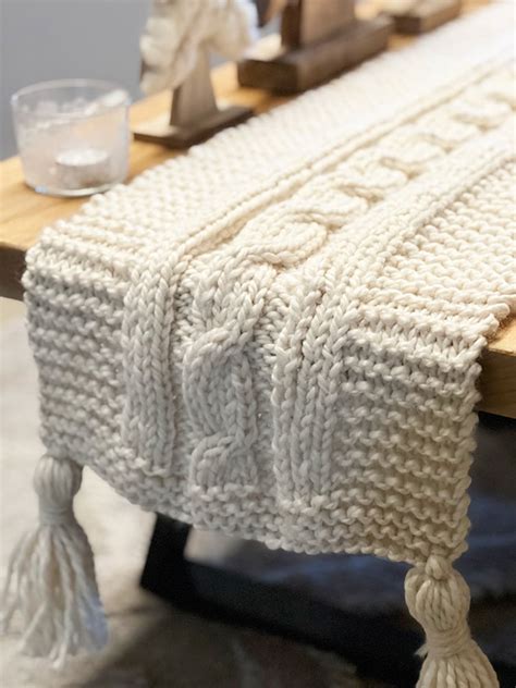 Free Knitting Patterns Table Runners Aninesarahjane