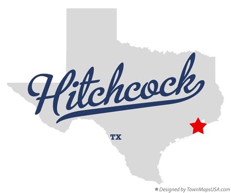 Map of Hitchcock, TX, Texas