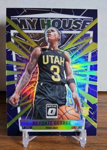 2023 24 Donruss Optic Keyonte George Rookie My House Purple Prizm RC 4