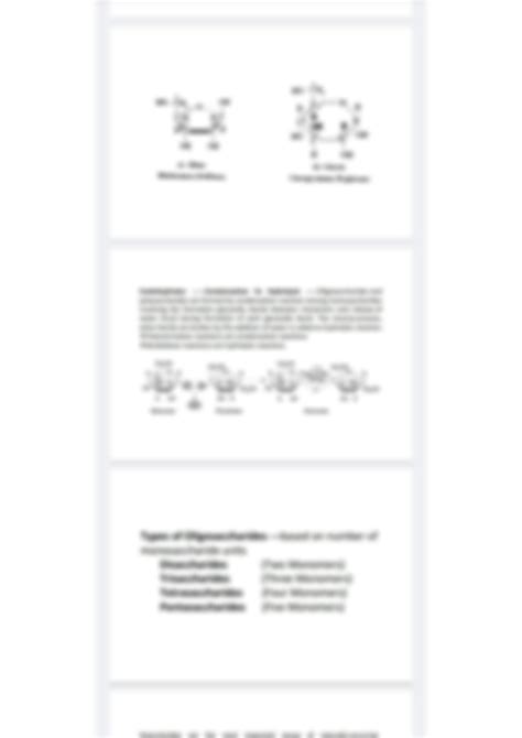 SOLUTION Carbohydrates And Lipids Types And Classification Studypool