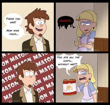 Trapped With A Girl By Greatlucario On Deviantart Gravity Falls