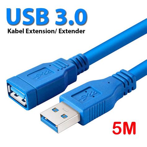 Jual Kabel Usb Male To Female 2 0 3 0 Extension Extention 30cm 1 5m 3m 5m Shopee Indonesia