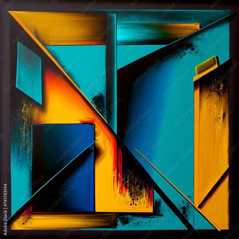 illustrated  vibrant colors  captured   contemporary art