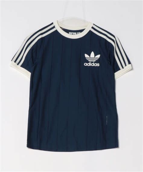 【セール】adidas アディダス W 3 Stripe Tee Pinst ショートスリーブ Ir7466 Darkblue（tシャツ