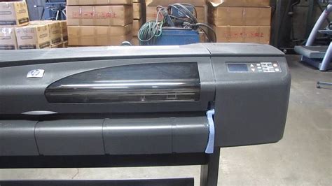 Hp Designjet 800 42” Large Format Inkjet Printer Plotter Youtube