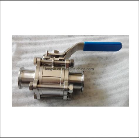 2 Way 3 Way Fulled Cavity Seat Sanitary Stainless Steel Ball Valve