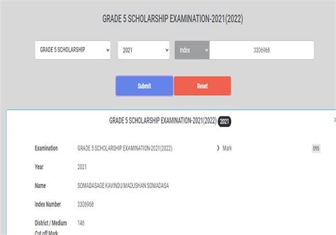 Grade Scholarship Exam Results Announced Onlinexams Gov