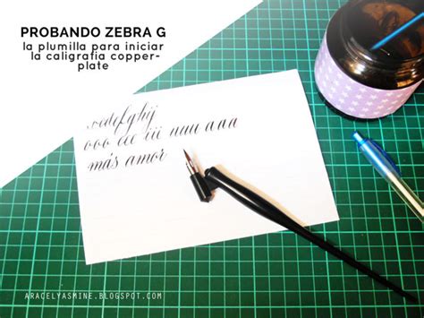 La Plumilla Zebra G Para Caligrafía Copperplate Aracelyasmine