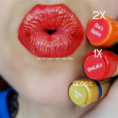 Senegence Lipsense Layering 2x Shes Apples 1x Shelala 💙💋💄 Gettin