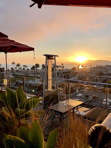 Venice Beach Rooftop Bar And Lounge Hotel Erwin Venice Beach Best Ocean Views In 2023 Venice