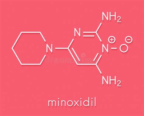 Molecola Di Medicinale Alopecia Di Tipo Minoxidil Calvizie E Alopecia