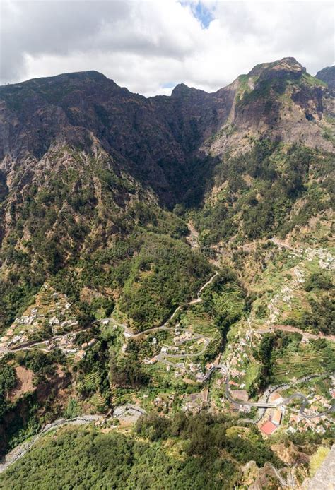 Tal Der Nonnen Curral Das Freiras Auf Madeira Insel Stockfoto Bild