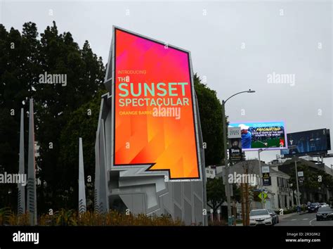 Los Angeles California Usa 23rd May 2023 Sunset Spectacular Billboard