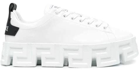 Versace Greca Labyrinth Sneakers White For Men Lyst Canada