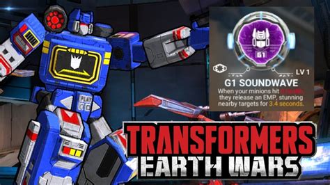 G Soundwave S Power Core Chip Transformers Earth Wars Youtube