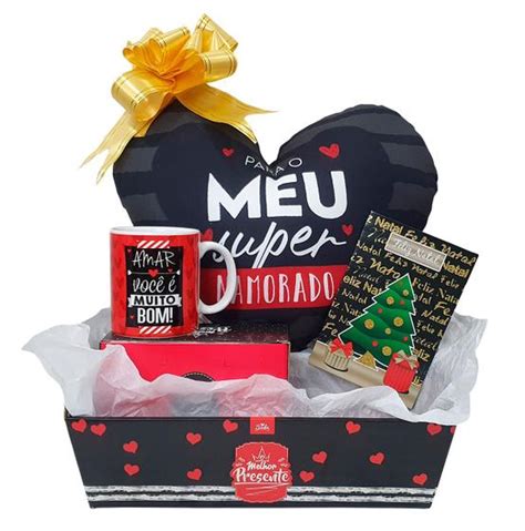 Presente De Natal Kit Cesta Para Namorada Esposa Marido Casal Sude