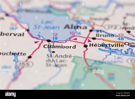 Map Of Chambord Quebec Hi Res Stock Photography And Images Alamy