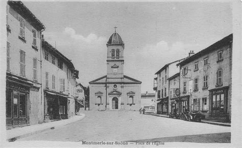 Montmerle sur Saône Place de l église Edit P V Lacour Papeterie