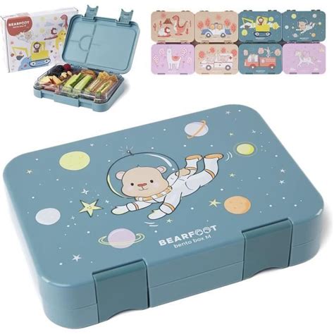 Boîte à goûter enfants avec compartiments BPA free lunchbox bento