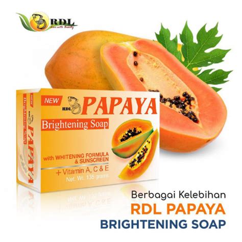 Rdl Sabun Papaya Whitening Soap Gr Sabun Pepaya Rdl Lazada Indonesia