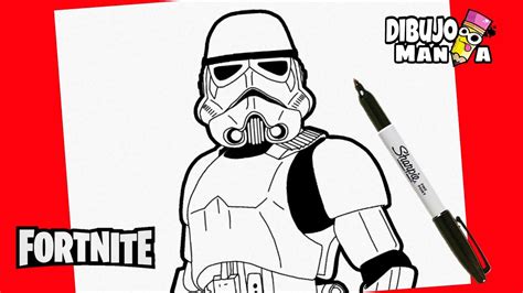 COMO DIBUJAR A STORM TROOPER FORTNITE How To Draw Storm Trooper