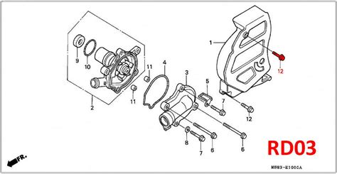 Oem Honda Flange Bolt 6x22 Front Brake Reservoir Rd03 04 07 07a 1988 03