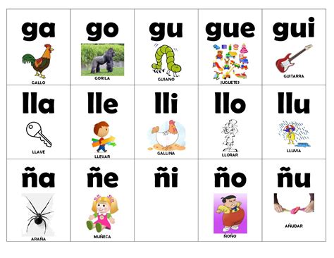 Tarjetas sílabas 2 2 Imagenes Educativas