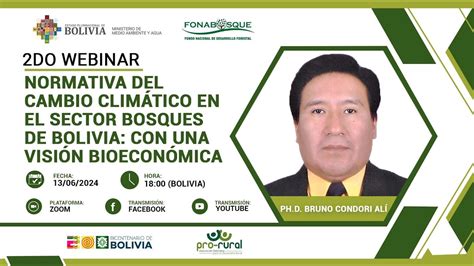 Webinar Normativa del Cambio Climático en el sector Bosques de Bolivia