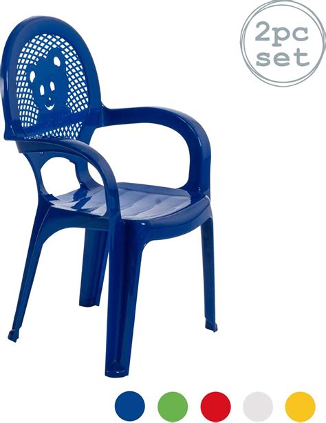 Chaise En Plastique Pour Jardin Ext Rieur Pour Enfant Bleu