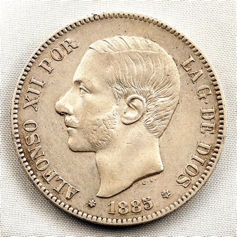 Spain Alfonso Xii Pesetas In Silver Catawiki